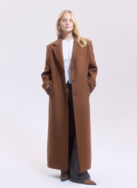 Пальто oversize c объемными плечами ALL WE NEED