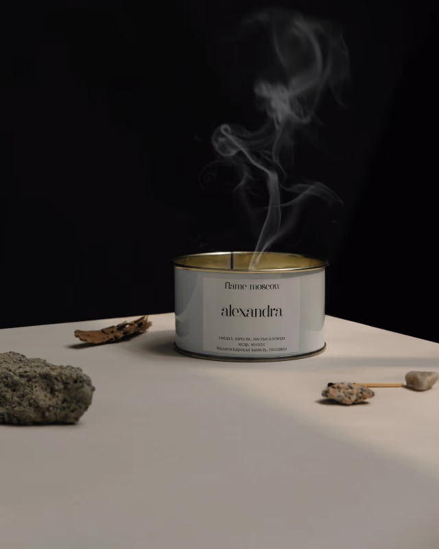 Свеча в металле  FLAME