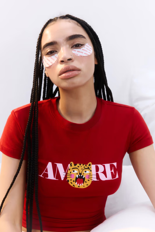 Футболка облегающая с принтом BEFREE