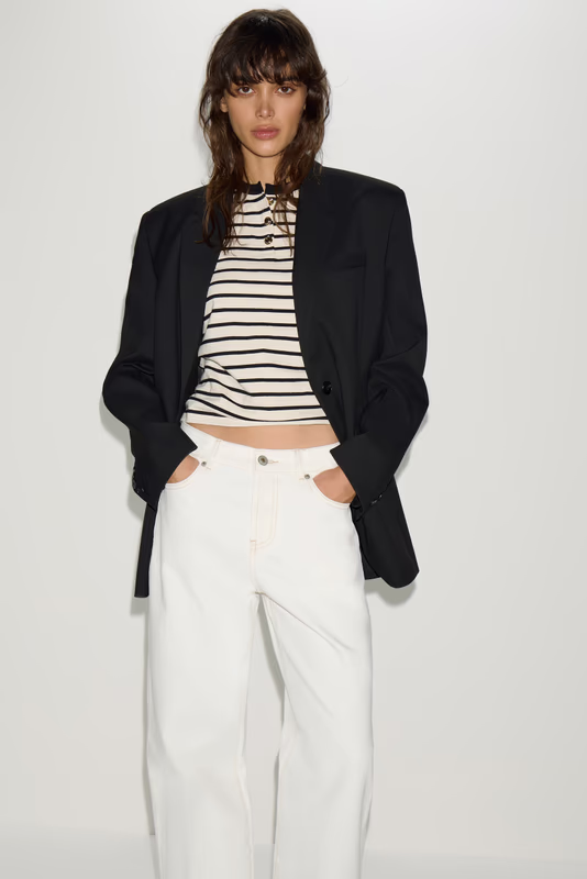 Однобортный блейзер прямого кроя LIME