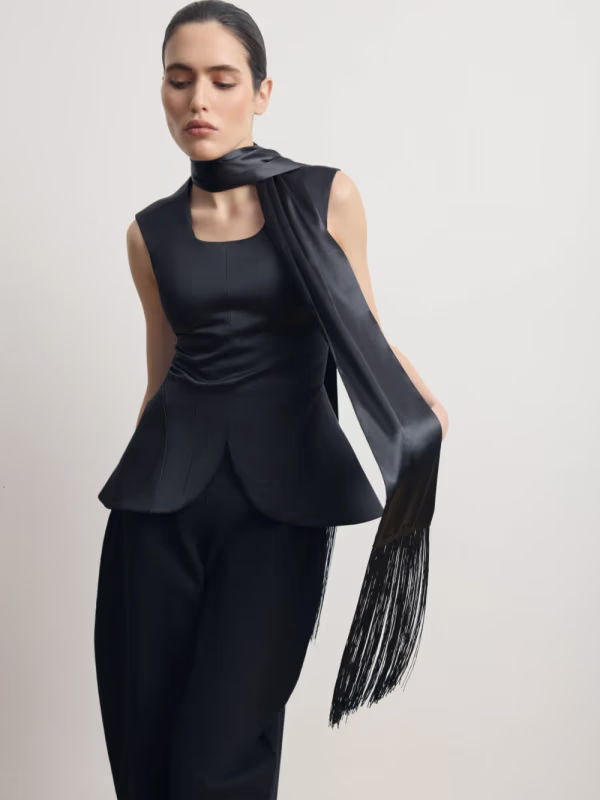 Шарф с бахромой AMRO 