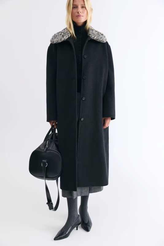 Пальто со съемным воротником DAISYKNIT