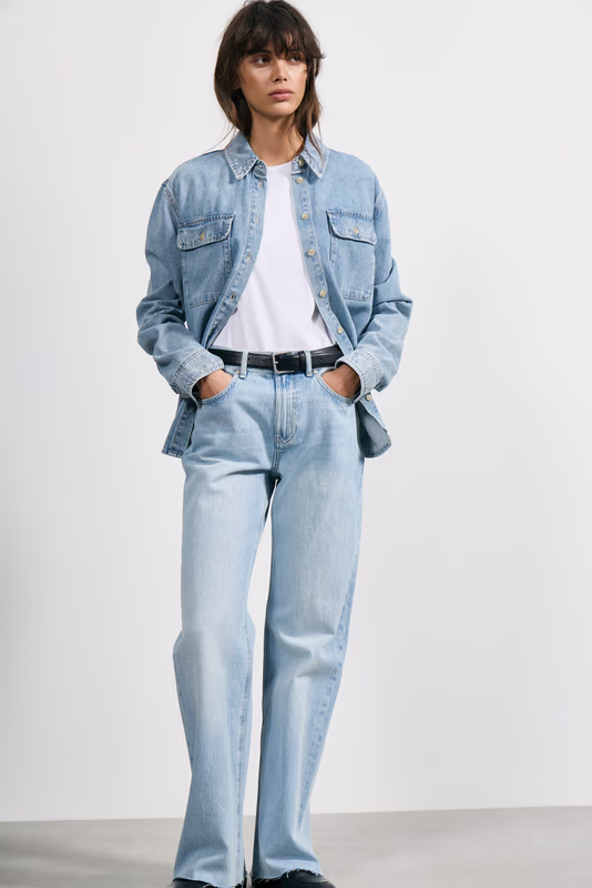 Джинсовая рубашка LIME