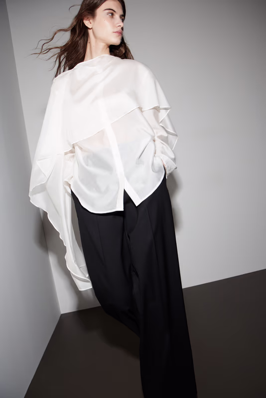 Блуза с палантином LIME