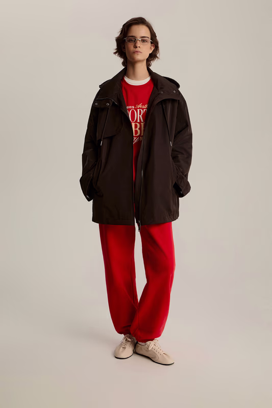 Ветровка удлиненная с капюшоном 2MOOD