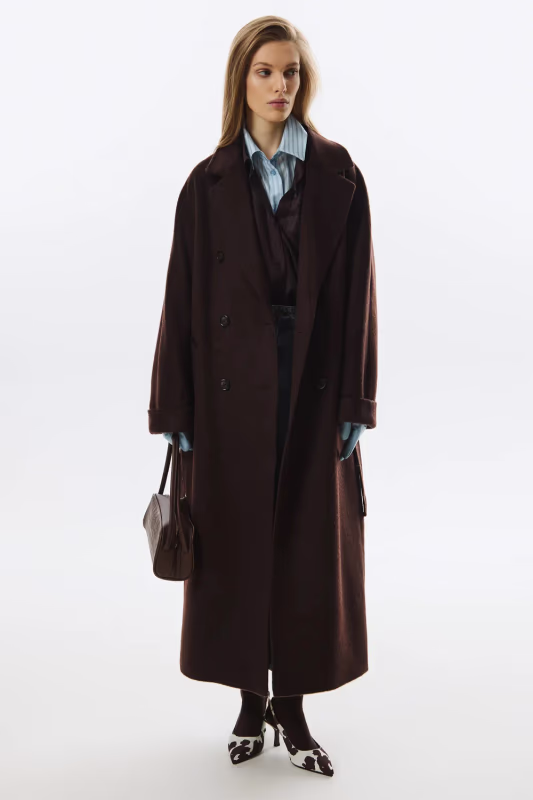 Пальто с поясом СНЕЖНАЯ КОРОЛЕВА