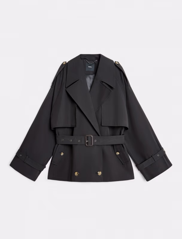 Укороченный двубортный тренч IDOL