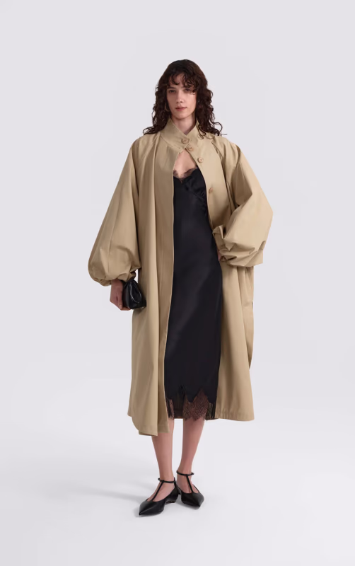 Плащ с объемным рукавом 1811