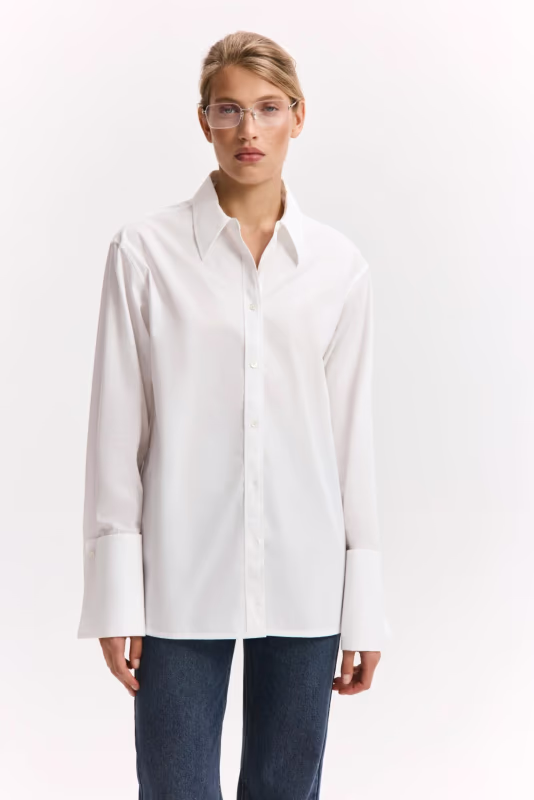 Рубашка с удлинёнными манжетами NEXTDORE