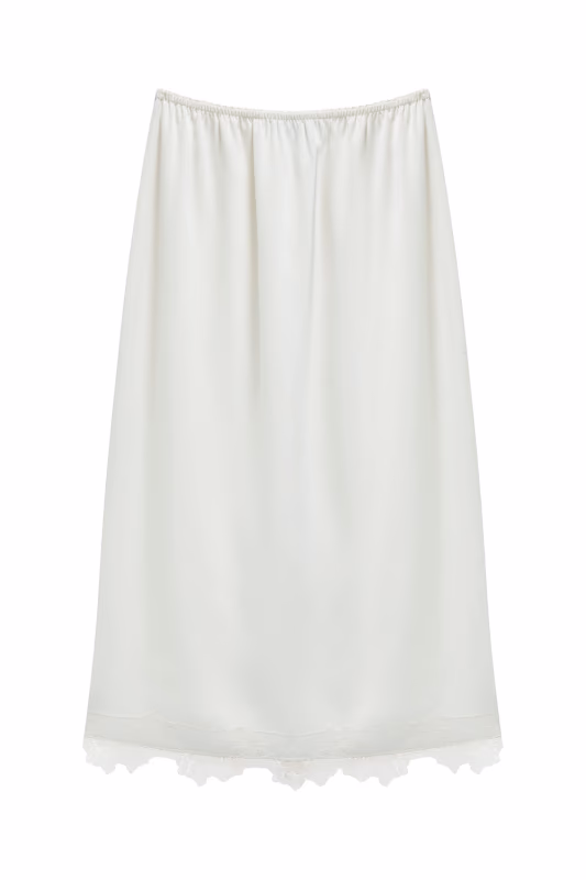 Юбка с кружевом СНЕЖНАЯ КОРОЛЕВА