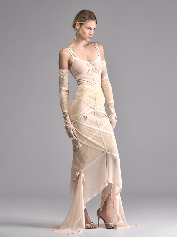 Бандажное макси платье DANIIL ANTSIFEROV