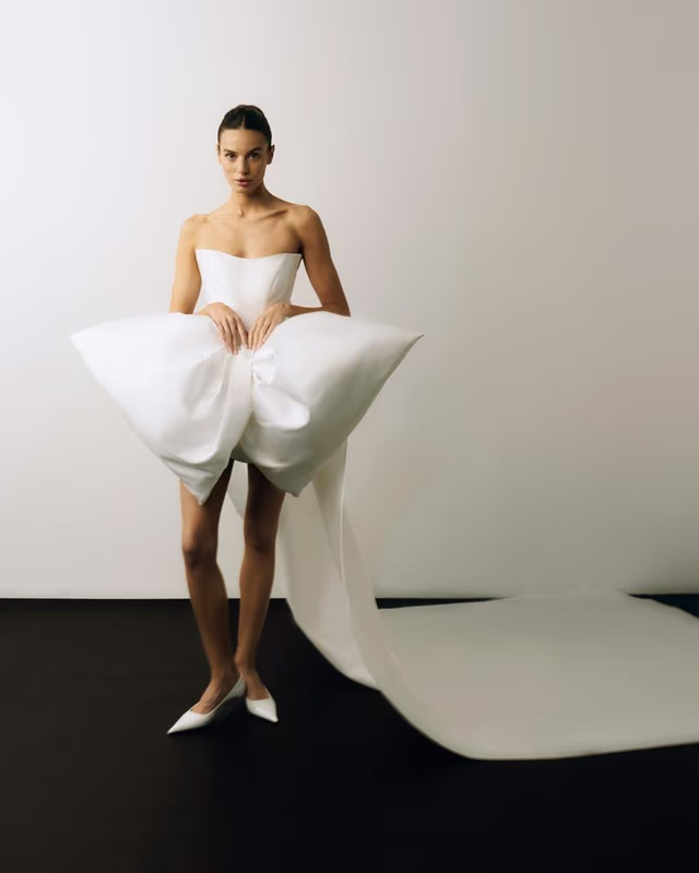 Корсетное мини-платье с асимметричным краем TATYANA KOCHNOVA