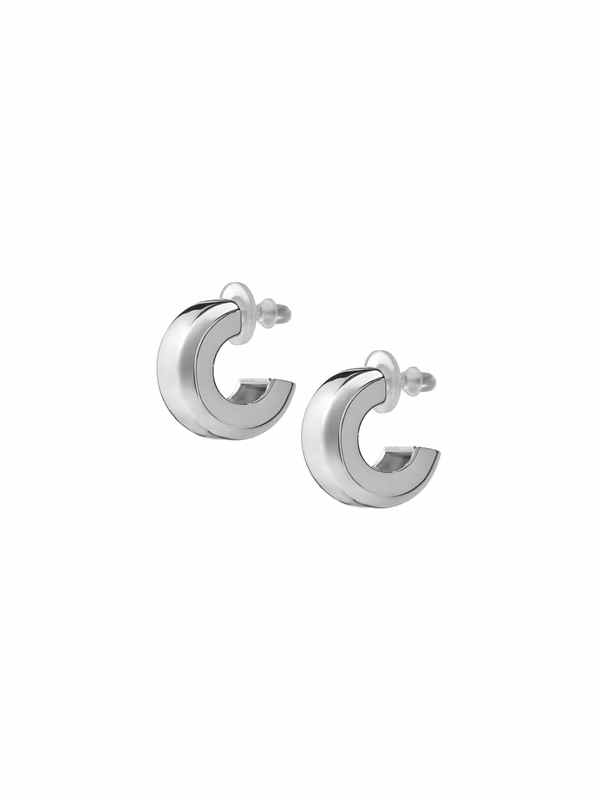 Серьги полукруг скошенные по косой LIO STORE